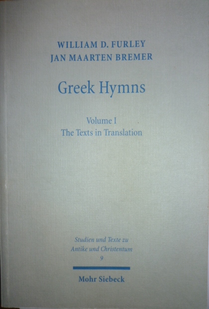 cover
  of Furley/Bremer “Greek Hymns”