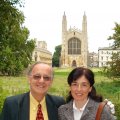 Colin Austin in Cambridge with Inga (my wife)