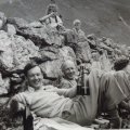 TBL Webster (centre) with my father David Furley (left) and A.M. Dale (Greek Lyric Metre, Euripides Alkestis) around 1960?